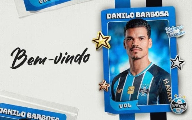 Danilo Barbosa foi anunciado pelo Grêmio como novo reforço da equipe
