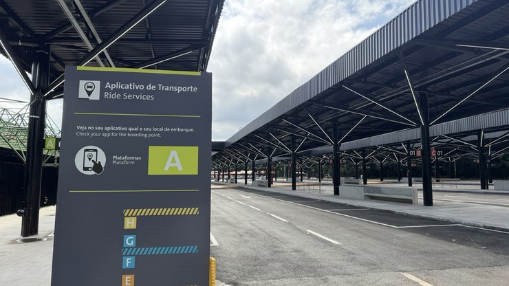 Aeroporto de Guarulhos inicia área
exclusiva de embarque por apps