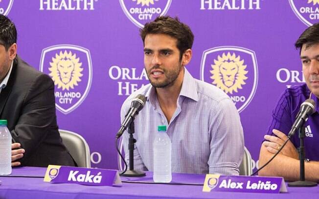 Kaká participa de coletiva para anunciar que não irá renovar contrato com o Orlando City