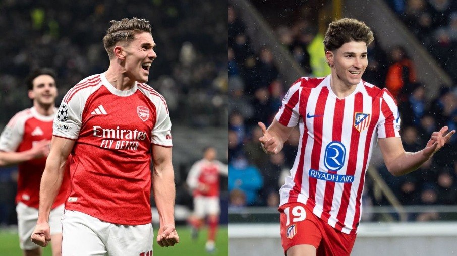 Gyokeres e Julián Alvarez são esperança de gol em Arsenal x Atlético de Madrid