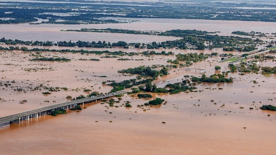 Eldorado do Sul inundada em maio deste ano