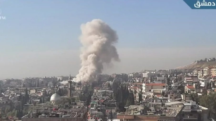 Ataque israelense em Damasco, na Síria