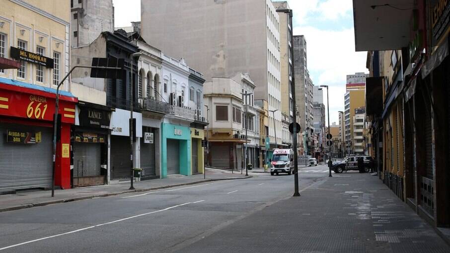 Comércio fechado em São Paulo 