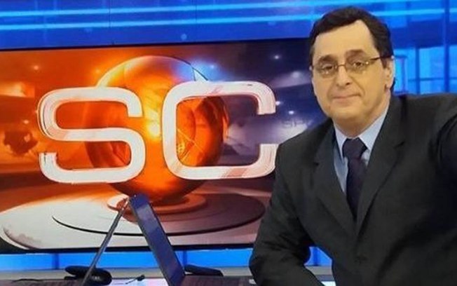 Antero Greco em seu período como apresentador do Sportcenter na ESPN