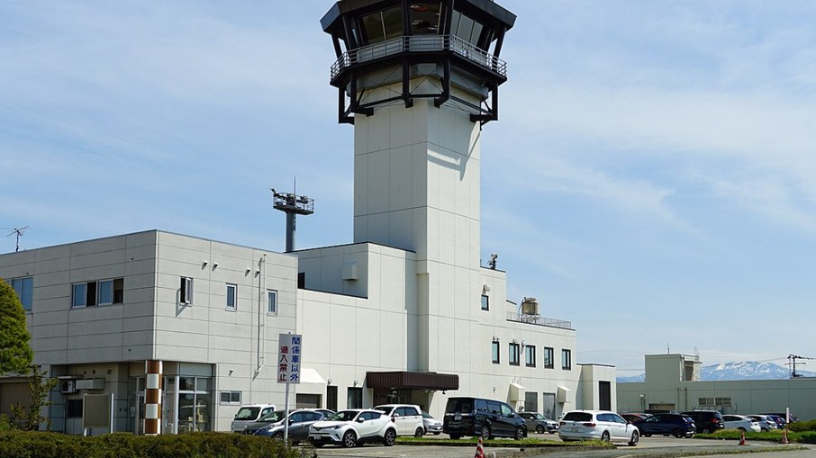 Aeroporto de Yamagata, no Japão Aeroporto de Yamagata, no Japão