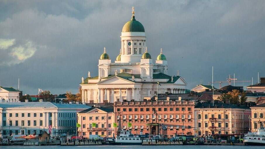 Catedral de Helsinque, na Finlândia 