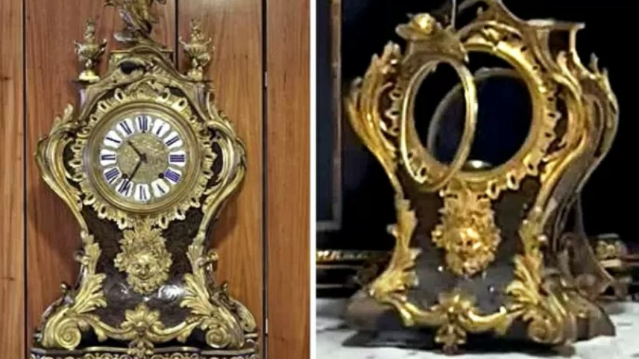 O relógio de Balthazar Martinot foi um presente da Corte Francesa para Dom João VI. Martinot era o relojoeiro de Luís 14