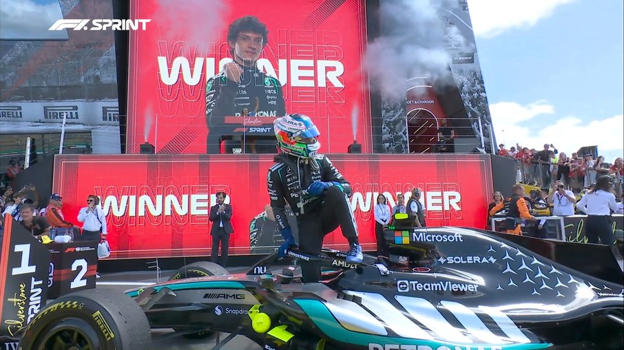 Antonellit venceu a corrida sprint de Silverstone da Fórmula 1 Antonellit venceu a corrida sprint de Silverstone da Fórmula 1