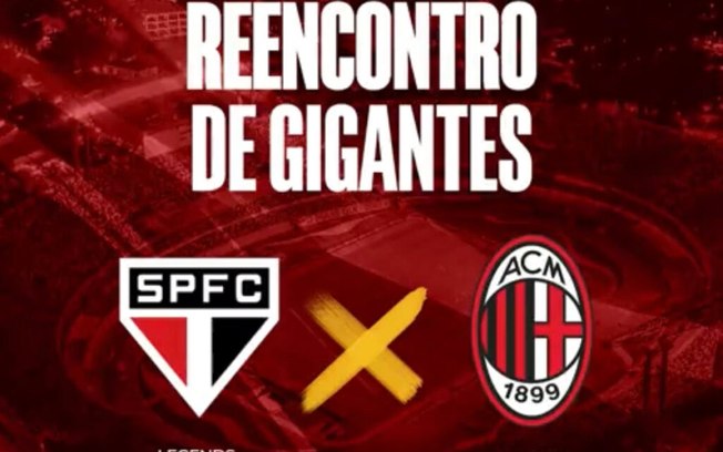São Paulo e Milan farão jogo festivo com lendas em dezembro São Paulo e Milan farão jogo festivo com lendas em dezembro
