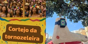 Blocos de BH fazem "Cortejo da Tornozeleira" contra Bolsonaro