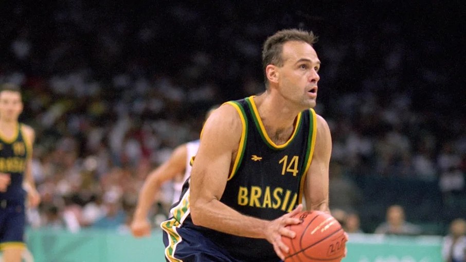 Oscar Schmidt nos Jogos Olímpicos de Atlanta, em 1996