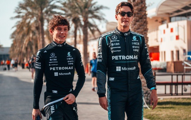 Kimi Antonelli e George Russell protagonizam disputa interna na Mercedes