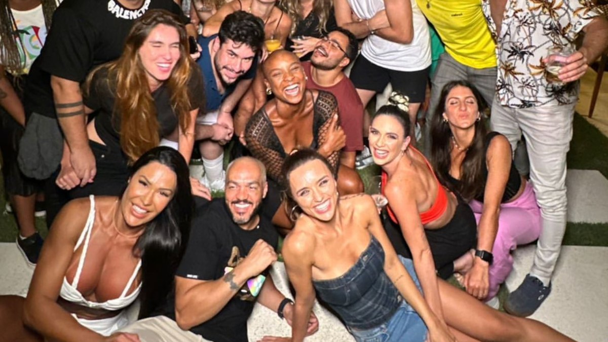 Rafa Kalimann libera sua mansão para festa com elenco da Dança dos Famosos; vídeos