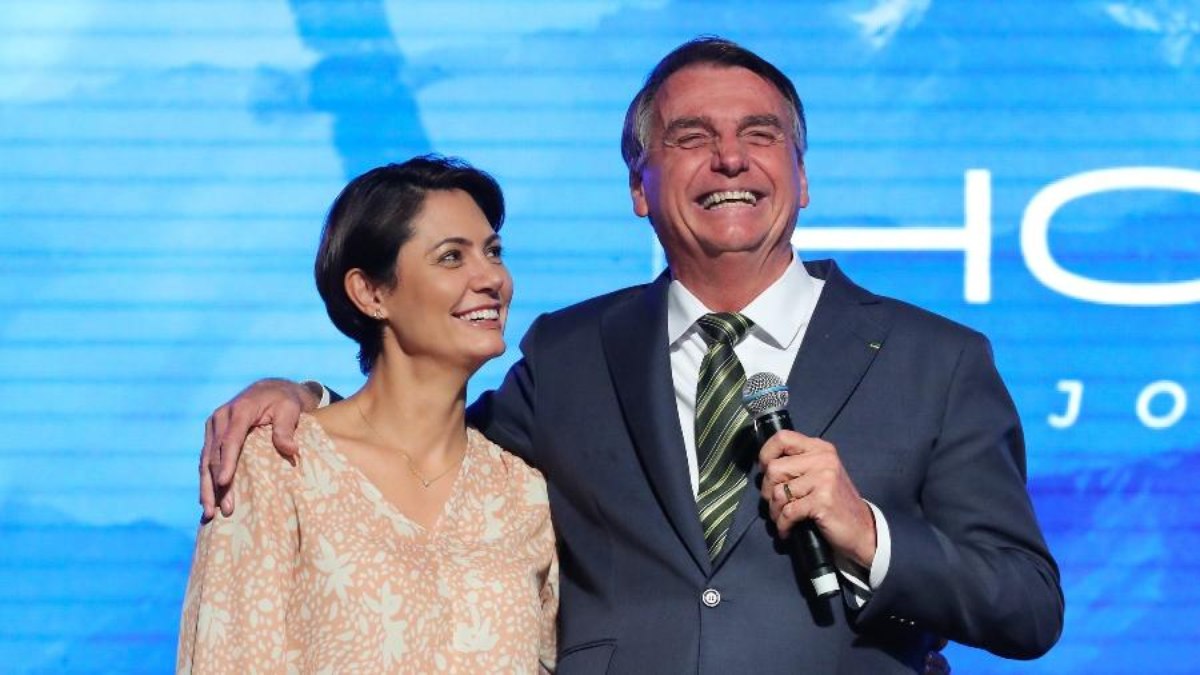 Michelle Bolsonaro e Jair Bolsonaro Michelle Bolsonaro e Jair Bolsonaro