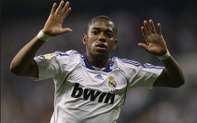 Robinho defendeu o Real Madrid de 2005 a 2008. É considerado uma promessa não concretizada do futebol