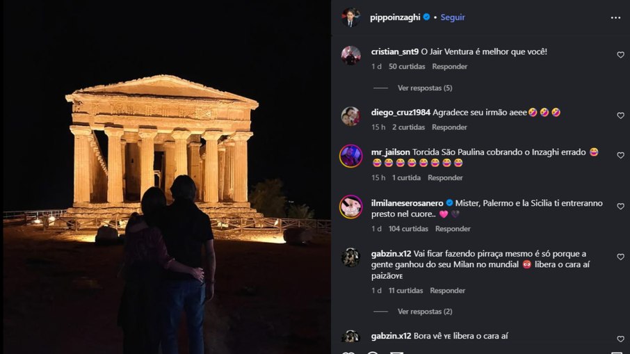 Torcedores do São Paulo invadem página do Inzaghi errado