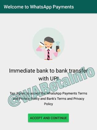 Usuários deverão aceitar termos do WhatsApp e de bancos para enviar pagamentos na plataforma