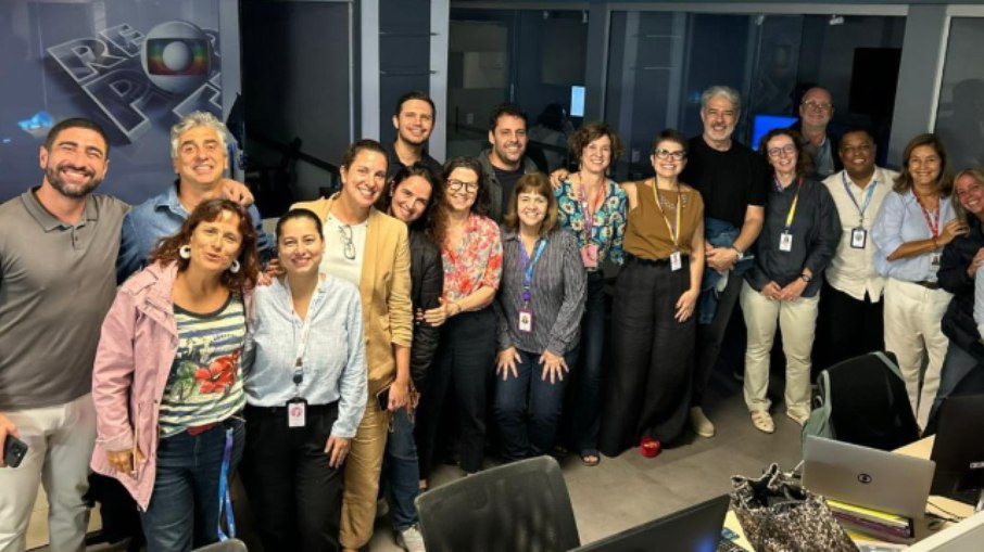 Sandra Annenberg celebra chegada de William Bonner ao Globo Repórter