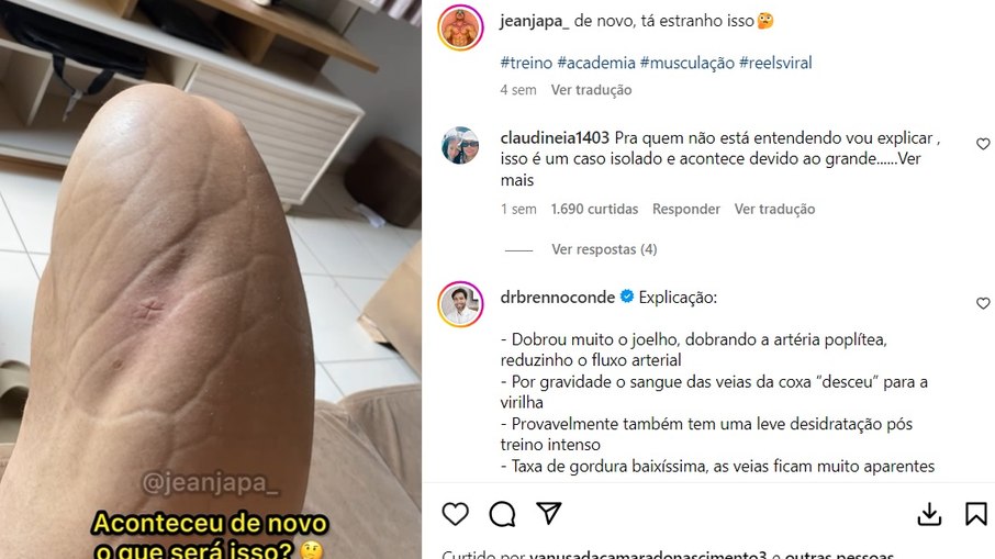 Jean Japa postou vídeo que impressionou os seguidores