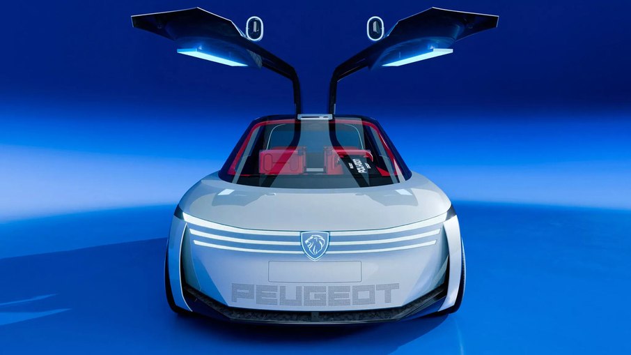 Conceito Peugeot Polygon traz portas asa de gaivota