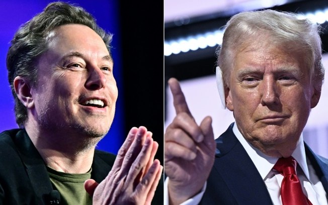 (Arquivo) Elon Musk e Donald Trump