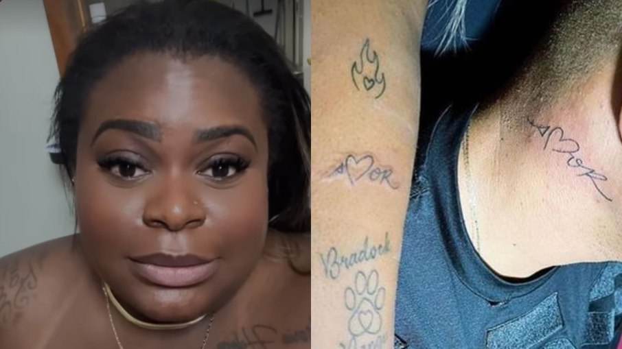 Jojo Todynho fez tatuagens com o namorado