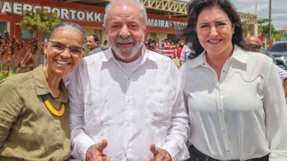 Marina Silva e Simone Tebet durante campanha de Lula nas últimas eleições