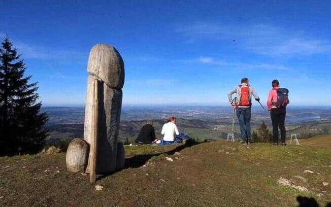 A escultura desapareceu de uma montanha no estado da Bavária, na Alemanha