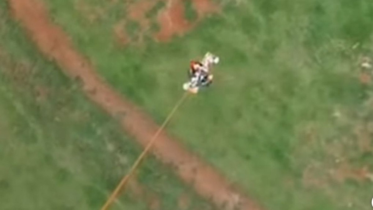 Vítima foi resgatada pelo helicóptero Águia da Polícia Militar, mas não resistiu Vítima foi resgatada pelo helicóptero Águia da Polícia Militar, mas não resistiu