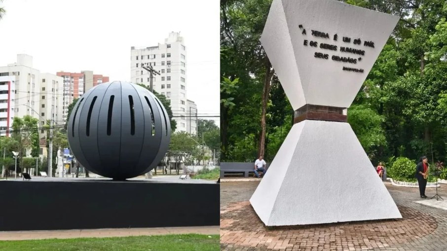 Monumentos no Bosque dos Buritis homenageam luta contra a ditadura e união dos povos Monumentos no Bosque dos Buritis homenageam luta contra a ditadura e união dos povos
