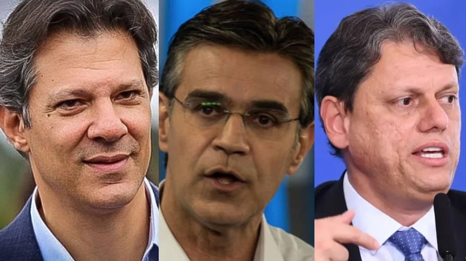 Haddad, Rodrigo Garcia e Tarcisio de Freitas