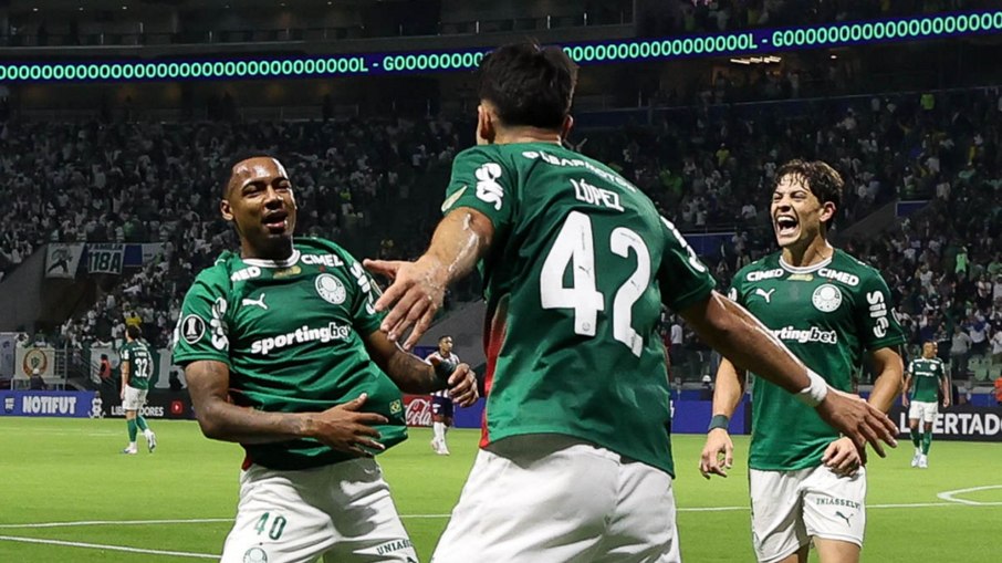 Em noite de gala de Flaco López, Palmeiras atropela Barranquilla