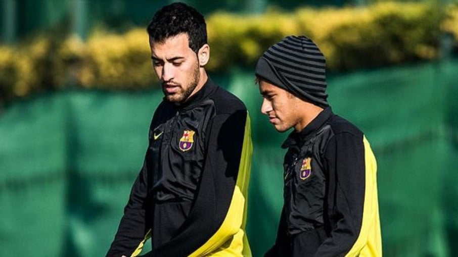Busquets e Neymar atuaram juntos no Barça