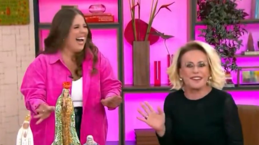 Ana Maria Braga tem dor de barriga ao vivo