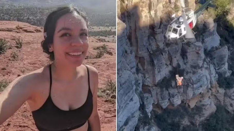 Mulher sobrevive a queda de 120 m e 3 dias isolada no Arizona Mulher sobrevive a queda de 120 m e 3 dias isolada no Arizona