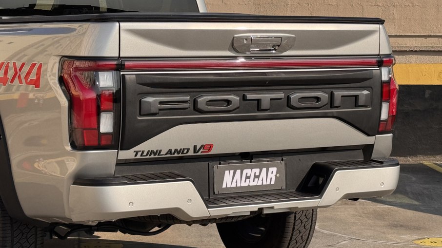 Detalhe da traseira da Foton Tunland V9 Detalhe da traseira da Foton Tunland V9