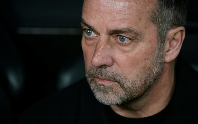 O técnico do Barcelona, Hansi Flick O técnico do Barcelona, Hansi Flick