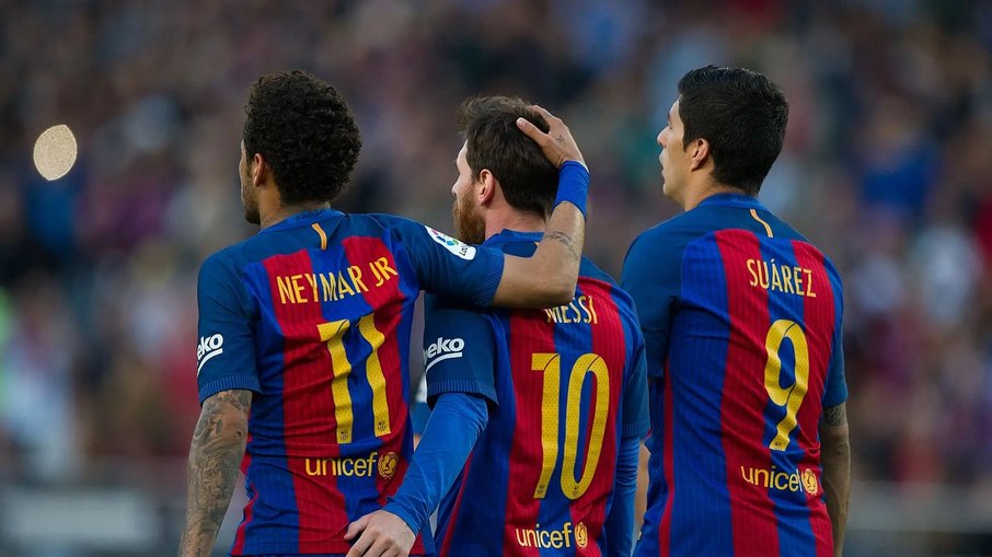 Messi, Suárez e Neymar fizeram trio de sucesso no Barcelona entre 2014 e 2017 Messi, Suárez e Neymar fizeram trio de sucesso no Barcelona entre 2014 e 2017