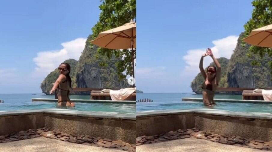 Anitta decidiu celebrar o aniversário de surpresa em Kabri, destino paradisíaco da Tailândia