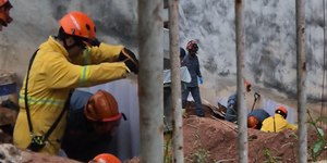 Vídeo: homem é soterrado ao cavar buraco em São Bernardo do Campo