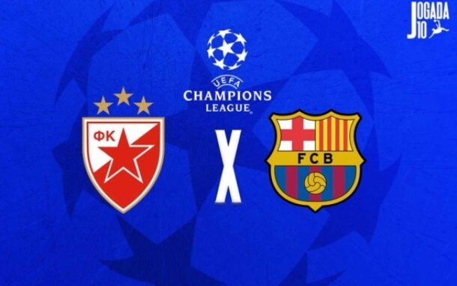 Estrela Vermelha e Barcelona se enfrentam nesta quarta-feira (6), na Sérvia Estrela Vermelha e Barcelona se enfrentam nesta quarta-feira (6), na Sérvia