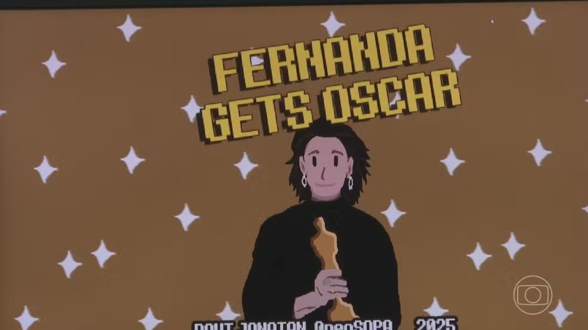 Jogo da Fernanda Torres ganhando o Oscar