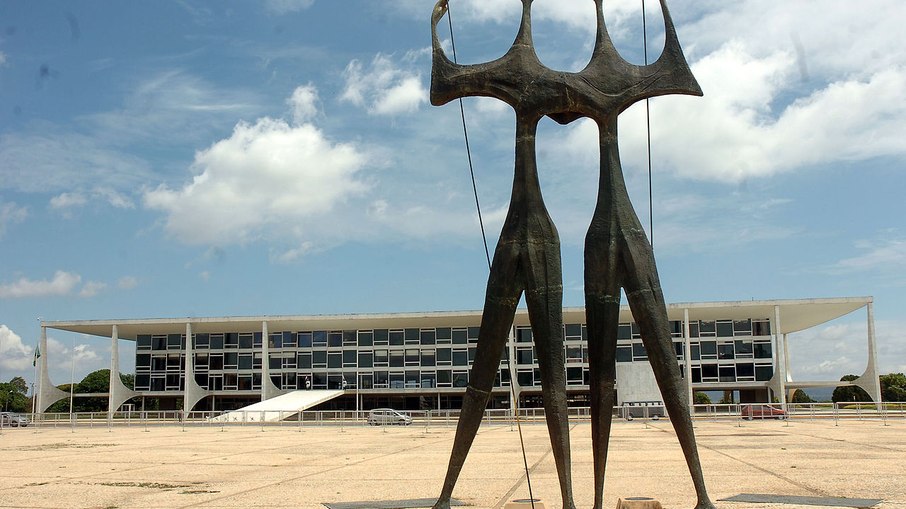 Praça dos Três Poderes no Distrito Federal