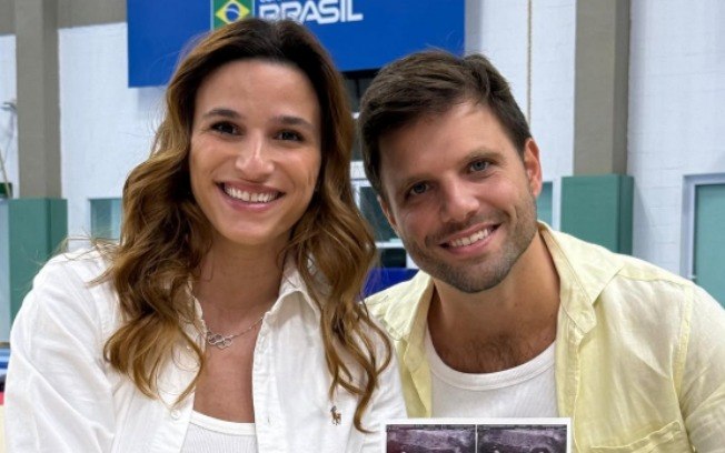 Jade e Leandro anunciaram a novidade por meio das redes sociais Jade e Leandro anunciaram a novidade por meio das redes sociais