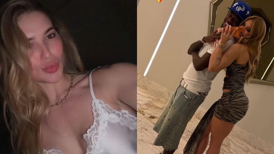 Virginia de camisola após noitada com Vini Jr.