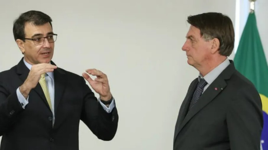 Carlos França e Jair Bolsonaro 