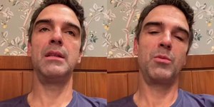Tadeu Schmidt surge abatido após o fim do BBB: "Exausto"