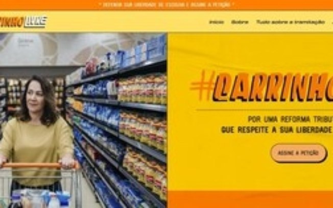 Associações brasileiras de alimentos e bebidas se unem na campanha #CarrinhoLivre