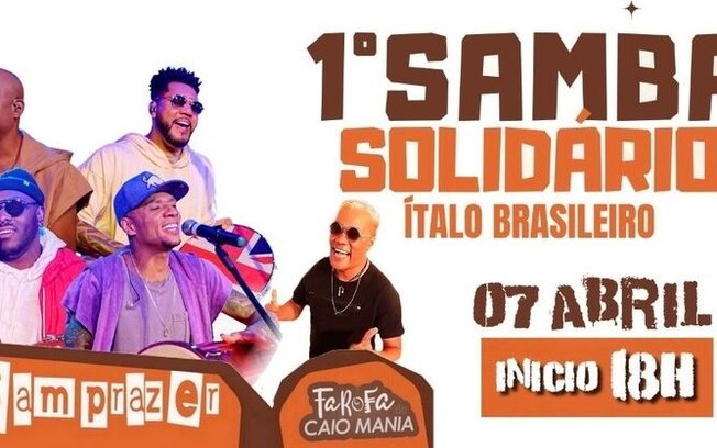 1º Samba Solidário acontece neste domingo em São Carlos