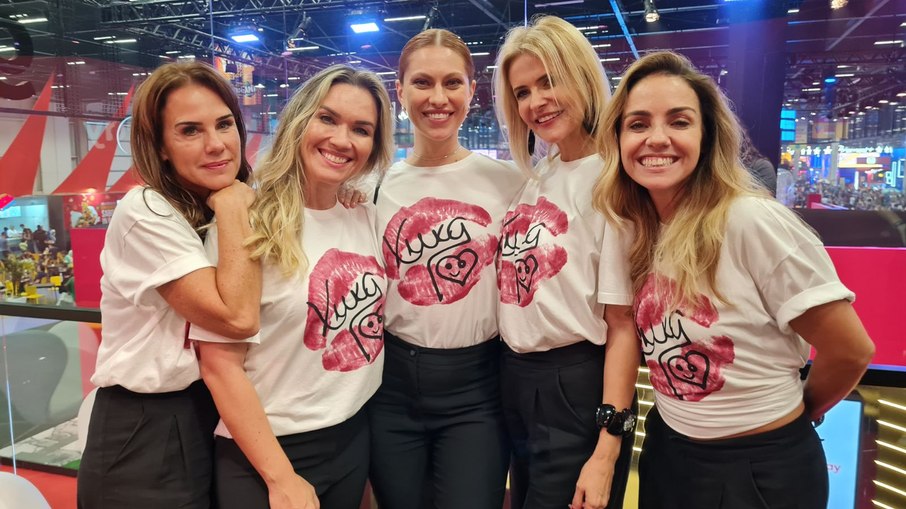 Paquitas Andréa Veiga, Andrezza Cruz, Lana Rhodes, Tatiana Maranhão e Ana Paula Guimarães